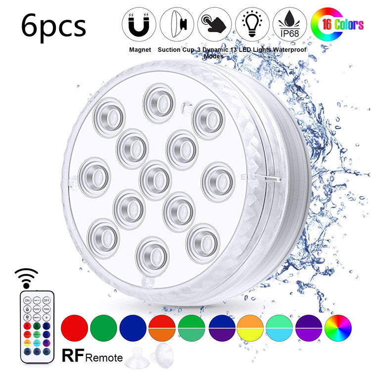 Aqua-Glow Submersible LED Lights – Waterproof Multi-Color Underwater Lamps with Remote Control