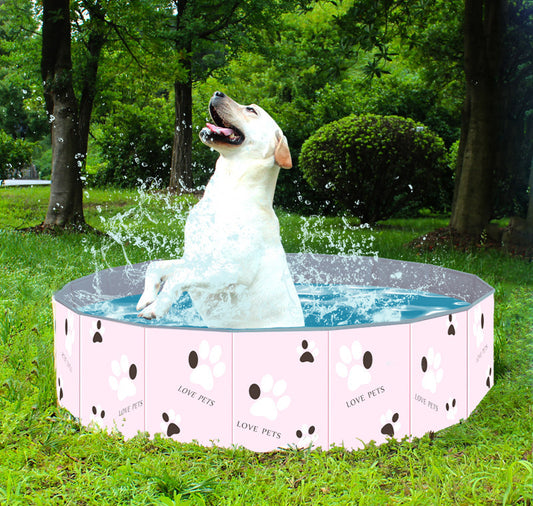 Summer Splash Pet Pool – Heavy-Duty PVC Foldable Bath Tub for Dogs & Cats