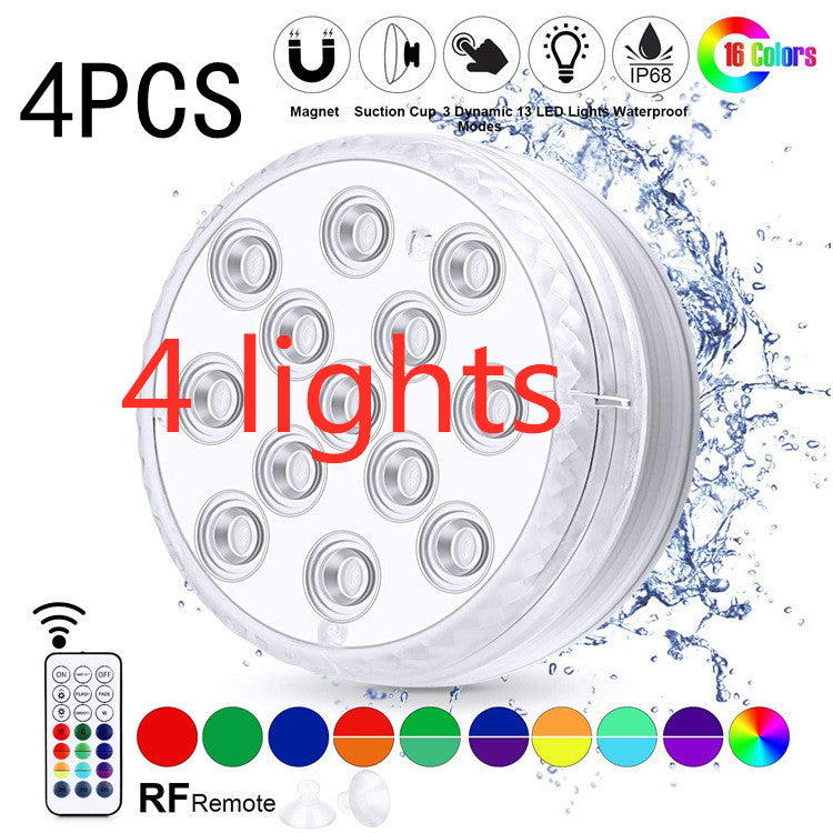 Aqua-Glow Submersible LED Lights – Waterproof Multi-Color Underwater Lamps with Remote Control