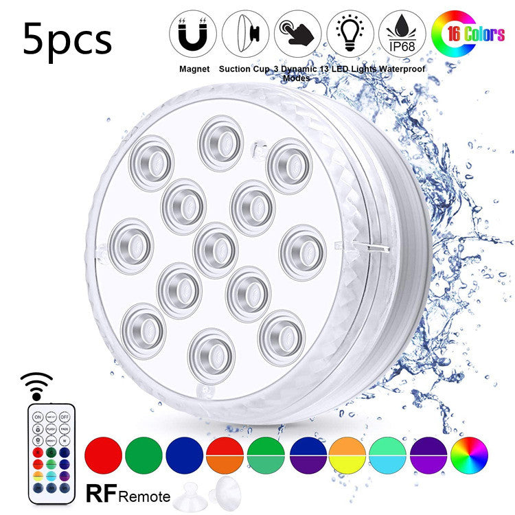 Aqua-Glow Submersible LED Lights – Waterproof Multi-Color Underwater Lamps with Remote Control
