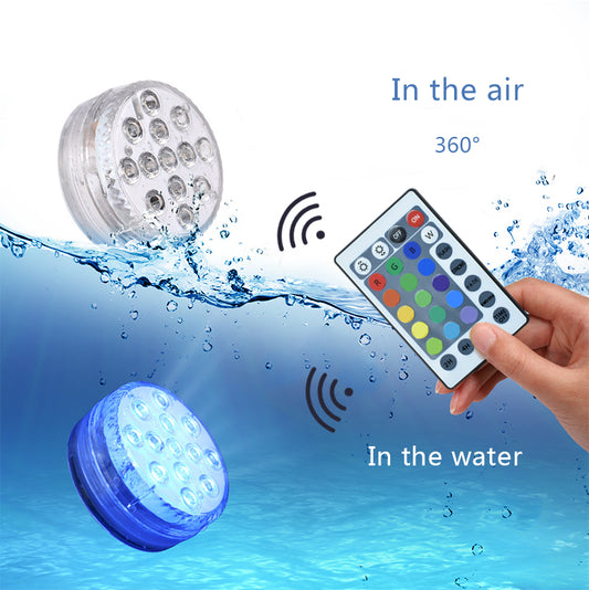 Aqua-Glow Submersible LED Lights – Waterproof Multi-Color Underwater Lamps with Remote Control