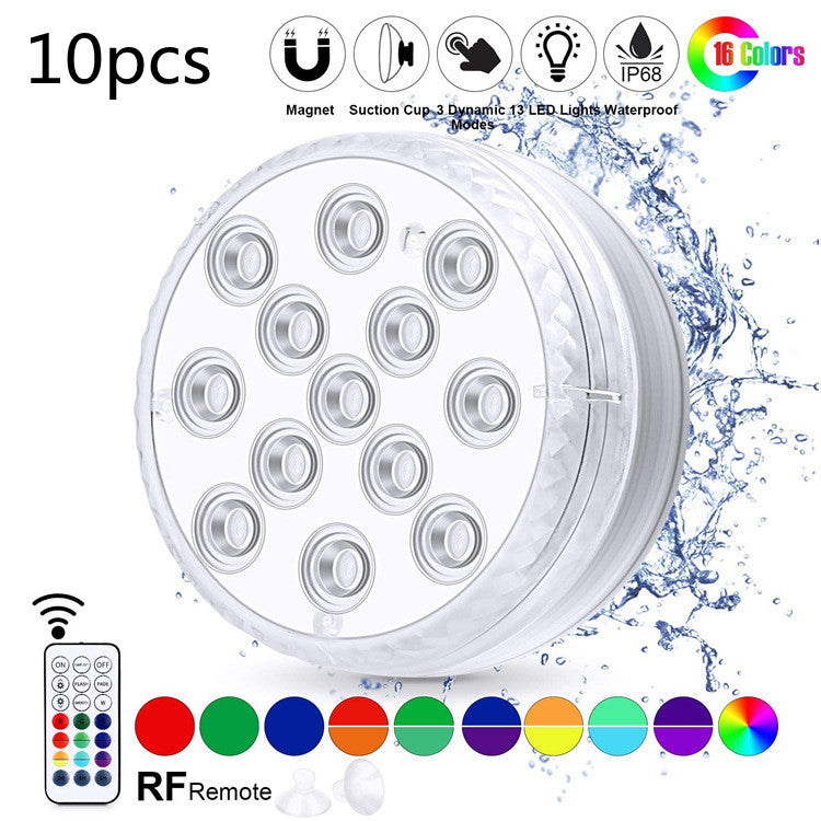 Aqua-Glow Submersible LED Lights – Waterproof Multi-Color Underwater Lamps with Remote Control